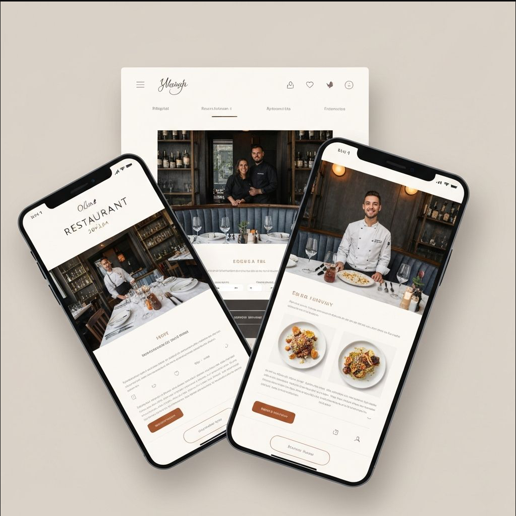 Modern website design example